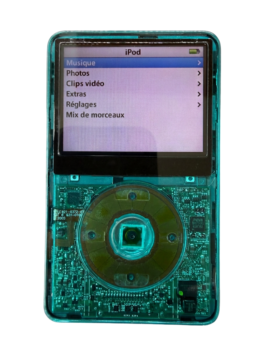 iPod Classic 5.5 vert 512 Go face avant