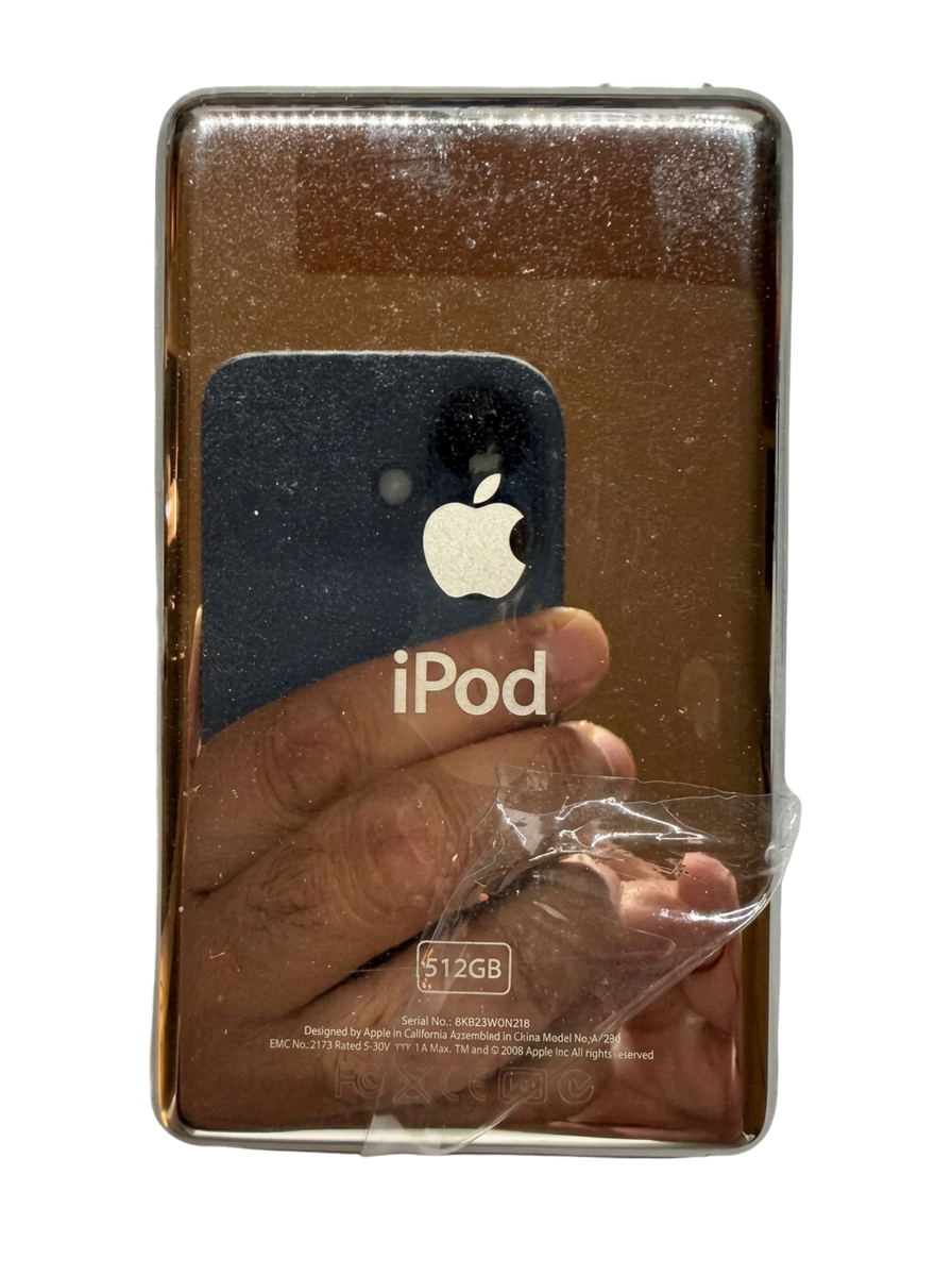 iPod Classic 5.5 blanc 512 Go face arrière