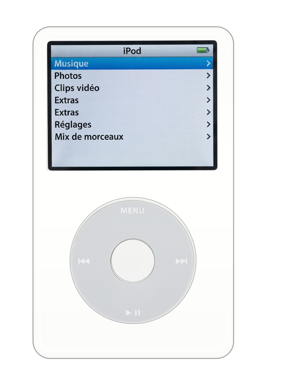 iPod Classic 5.5 blanc 512 Go face avant