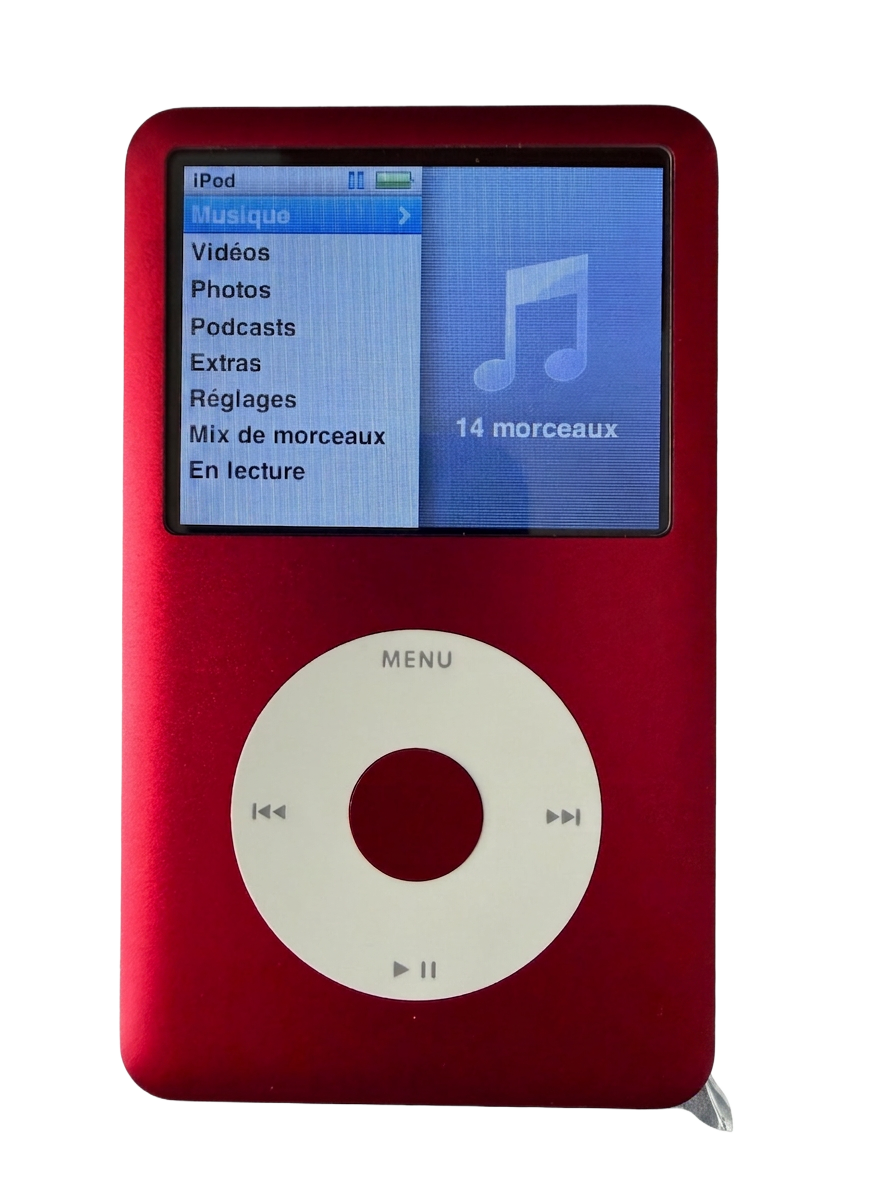 iPod Classic 6 rouge 256 Go face avant