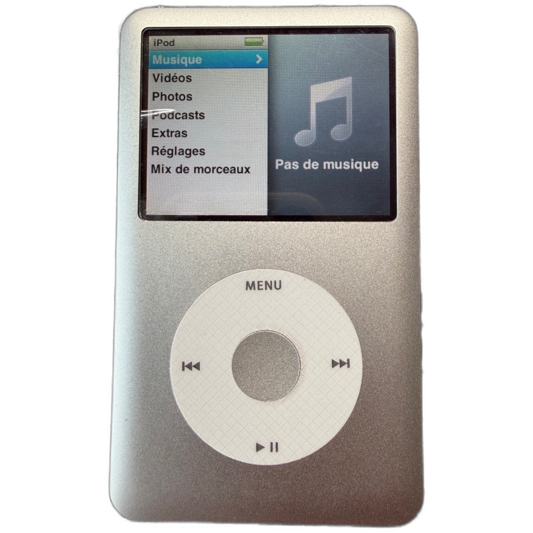 iPod Classic 6 argent 256 Go face avant